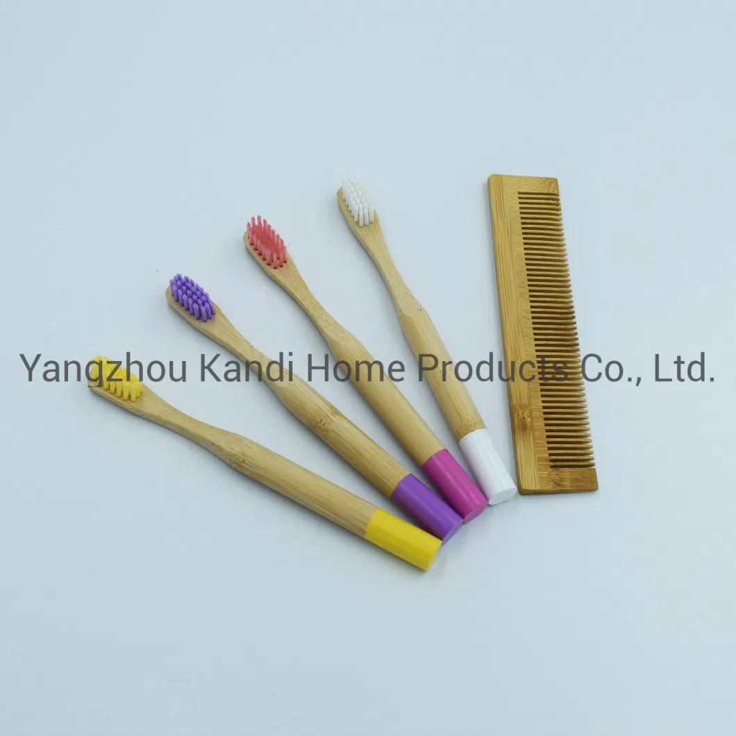 Kids Child Children Biodegrable Soft Bamboo Toothbrush with Engraving Logo
