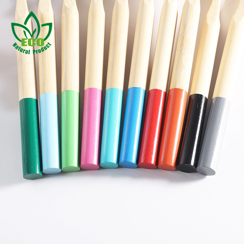 Natural Biodegradable Organic Eco Friendly Bamboo Toothbrush with Logo