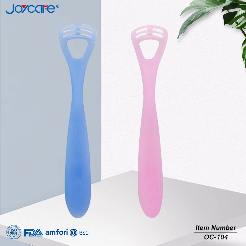 Soft Handle Foldable High Temperature Resistant Material Soft Silicone Tongue Scraper