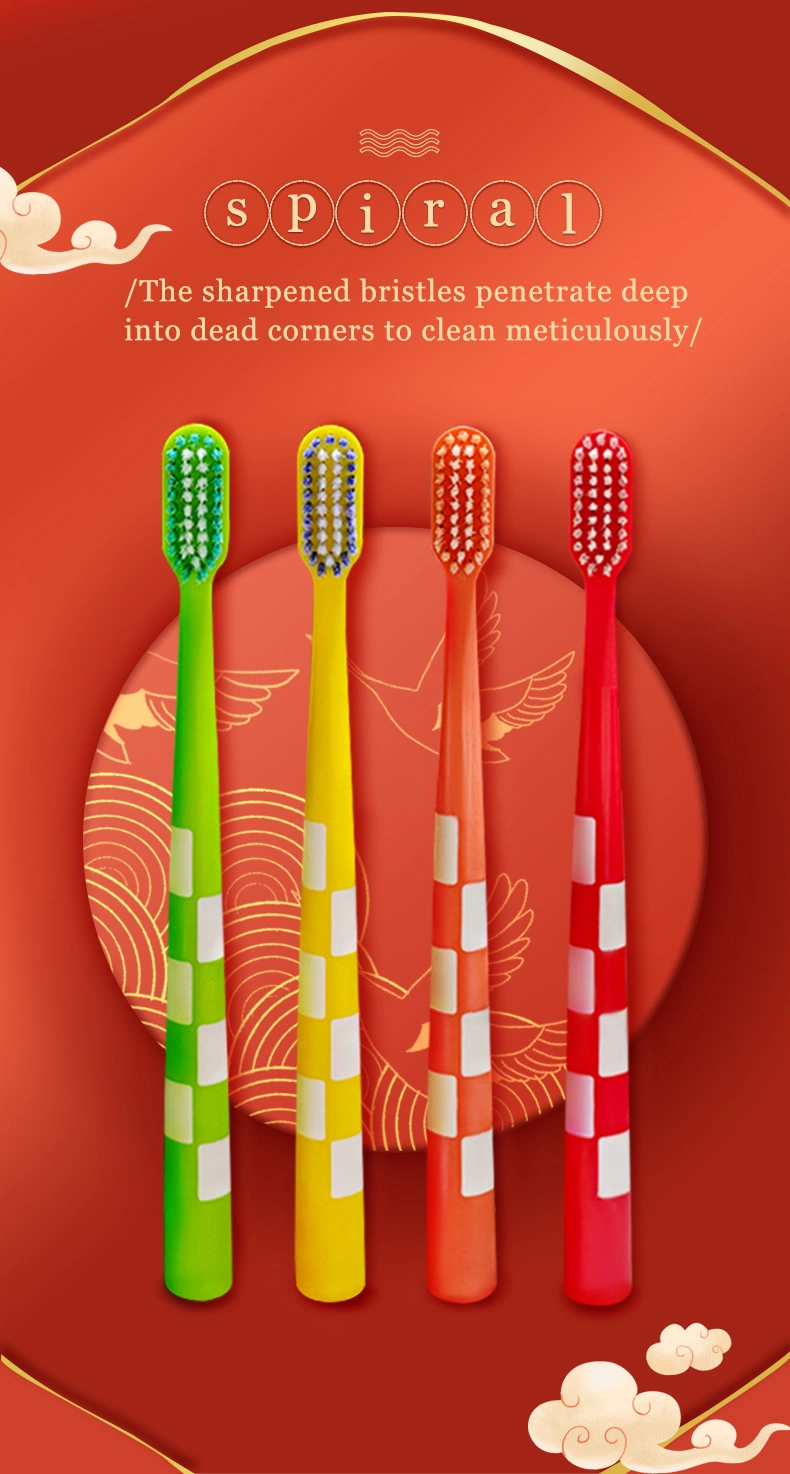 New Design Hot Sale Modern Individually Wrapped Travel Toothbrush BPA-Free Comfortable Adult Toothbrush