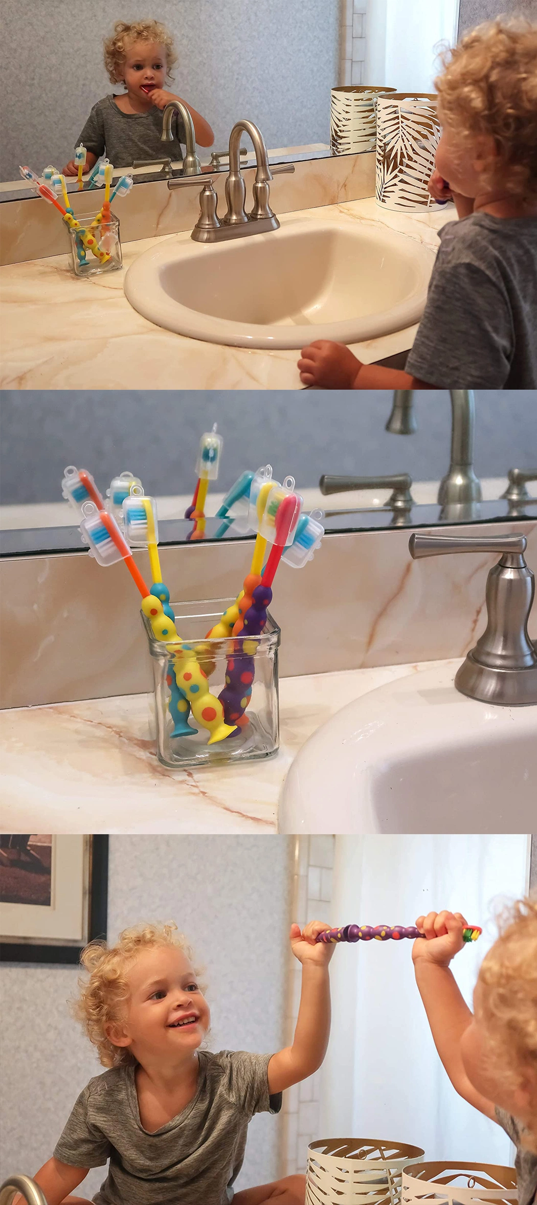 Wholesale Baby Lovely Ball Design Soft Toothbrush for Children Kids Toothbrush