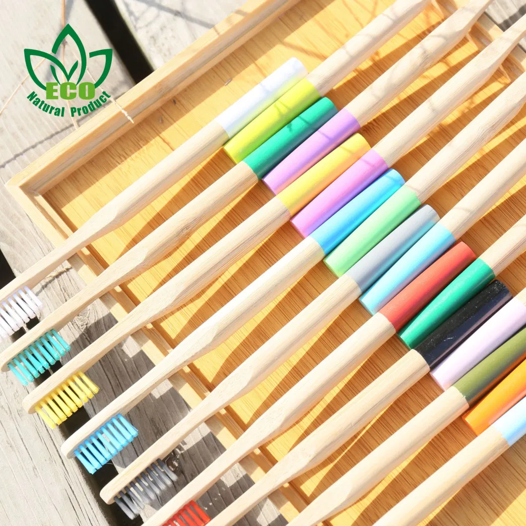 Zero Waste Eco Friendly Bamboo Toothbrush with Laser Engraved Logo