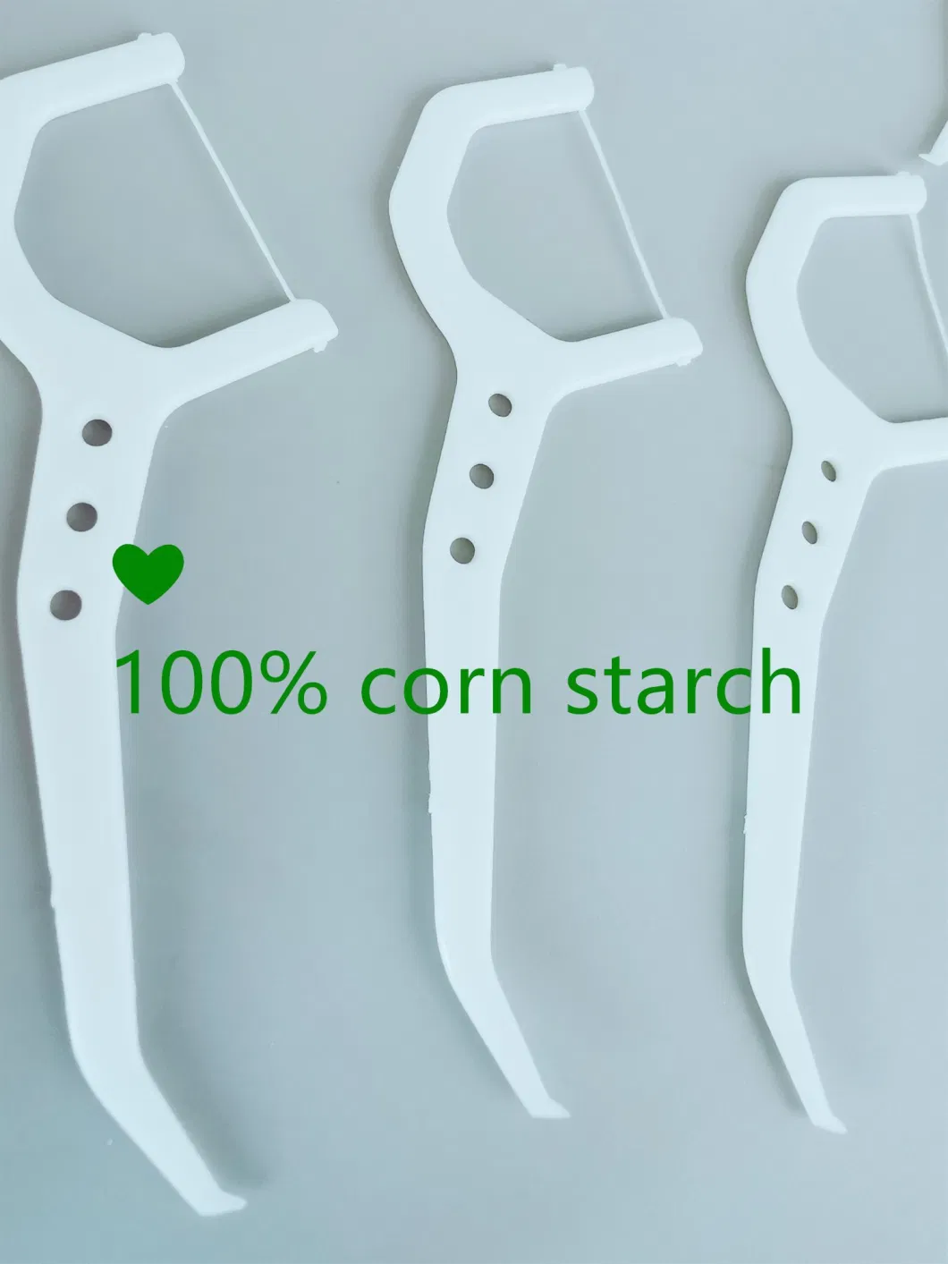 FDA 100% Biodegradable Corn Starch Dental Floss Pick