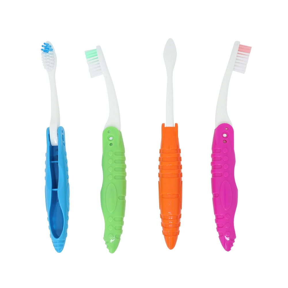 Customized Travel Adult Toothbrush with Foldable Handle