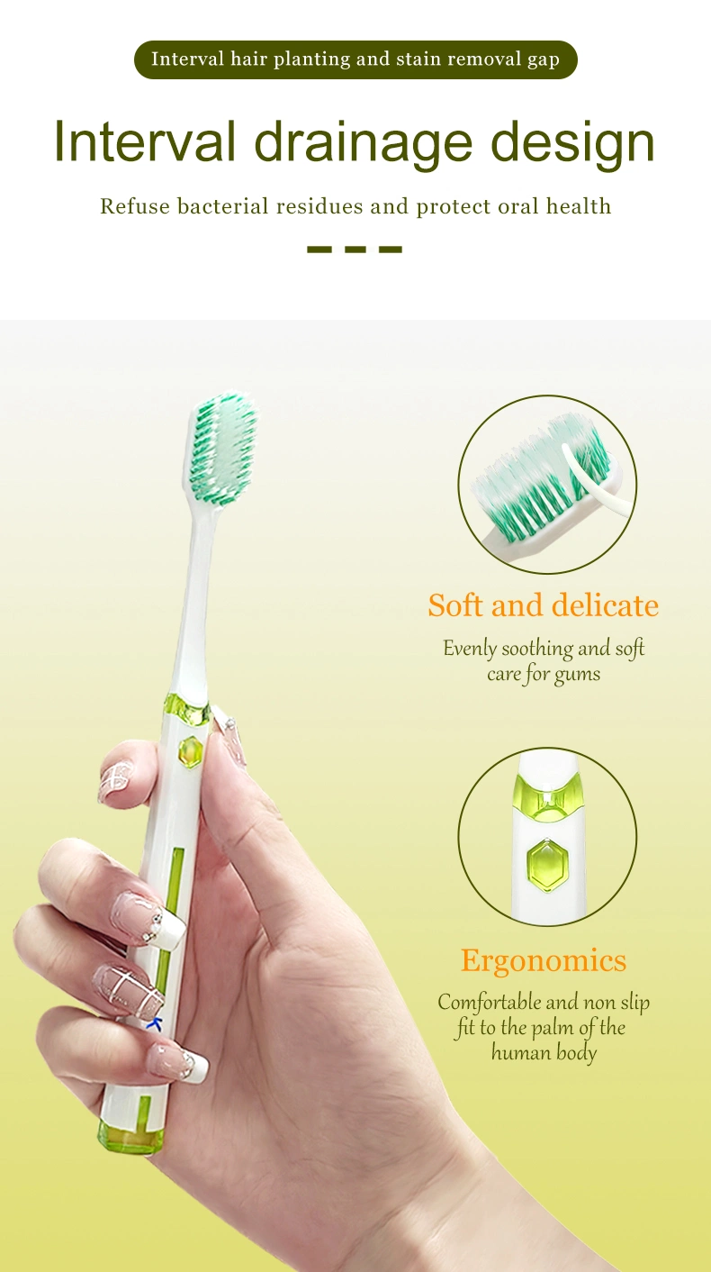 Super Soft Bristles Colorful Bristles Adult Toothbrush