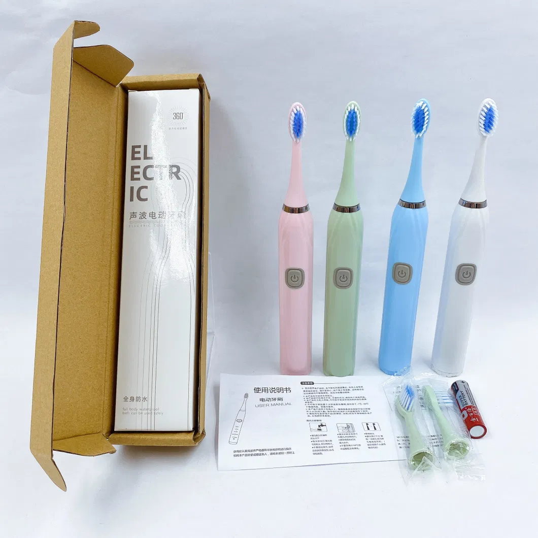 Home Appliance Auto Electric Tooth Brush with 3 Brush Heads