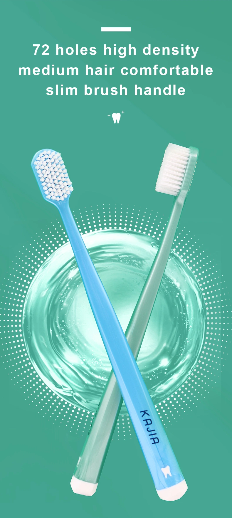 in Stock Super Soft Good Quality Tongue Scraper Bristles Adult Toothbrush
