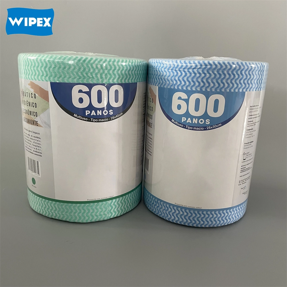300m Spunlace Non-Woven Household Jumbo Cleaning Wipes Brazil Panos Multiuso Rolo