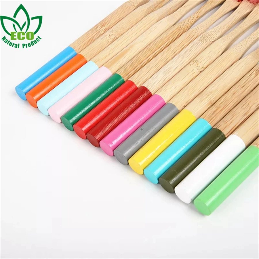 Natural Biodegradable Organic Eco Friendly Bamboo Toothbrush with Logo