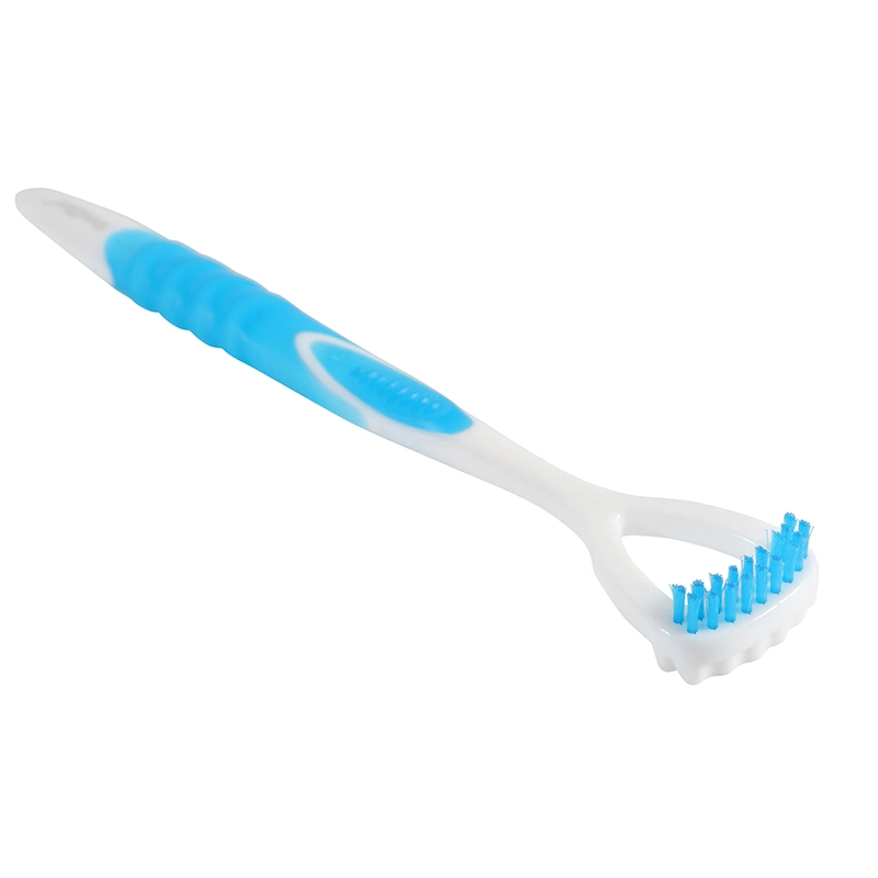 Manufacturer Plastic Tongue Cleaner Scraper with Brush Deep Cleaner