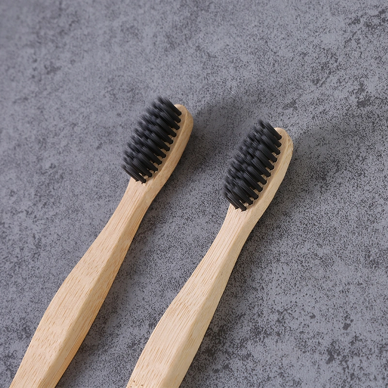 Organic Bamboo Toothbrush with Soft Charcoal Bristles