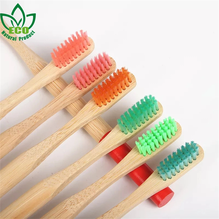 Natural Biodegradable Organic Eco Friendly Bamboo Toothbrush with Logo