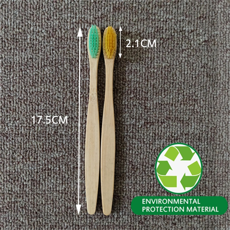 Wholesale 100% Natural Biodegradable Eco Friendly Wooden Soft Bamboo Toothbrush