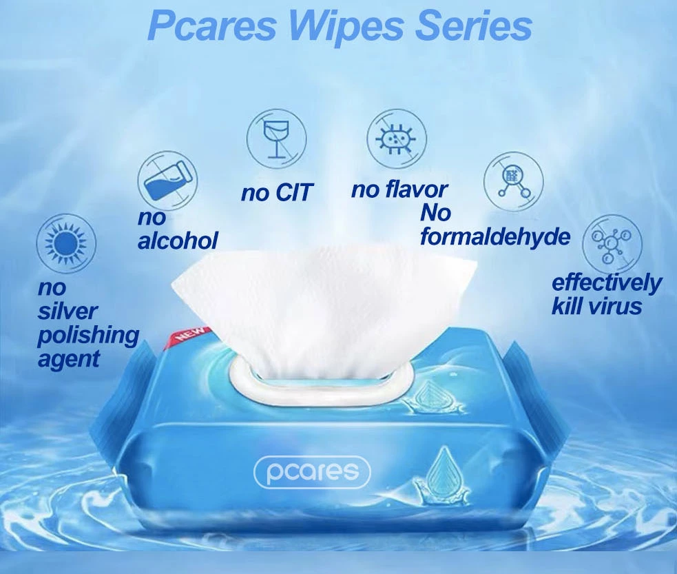 Hot Sale Feminine Facial Cleansing Wipes with Plat Extract Makeup Remover Wipes Travel Gentle Individually Wrapped Face Wipes