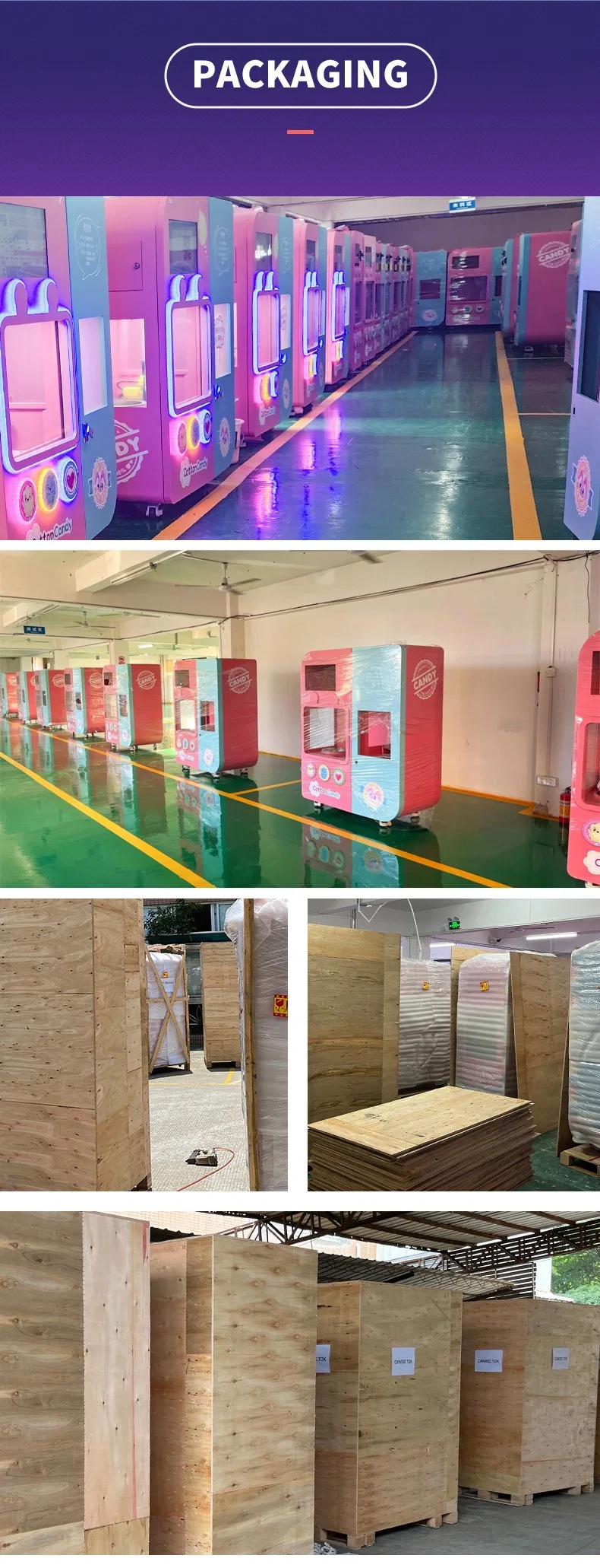 24 Hours Self Service Coin Operated Automatic Cotton Candy Product Candy Floss Vending Machine