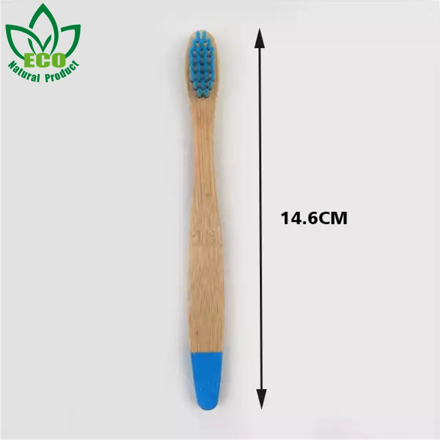 Customized Logo Degradable Teeth Whitening Ultra Soft Flat-Plate Kids&prime; Mini Children Bamboo Toothbrush Set