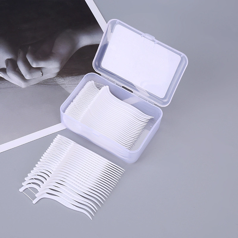 High Quality Eco Friendly 30 Square Boxes Floss Portable Nylon Floss Waxed Dental Floss