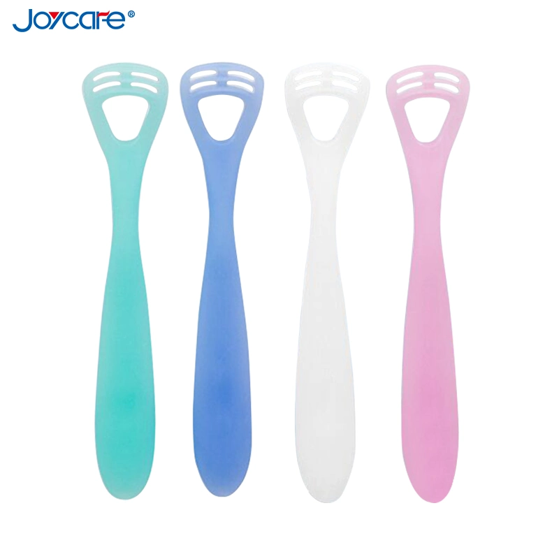 Soft Handle Foldable High Temperature Resistant Material Soft Silicone Tongue Scraper