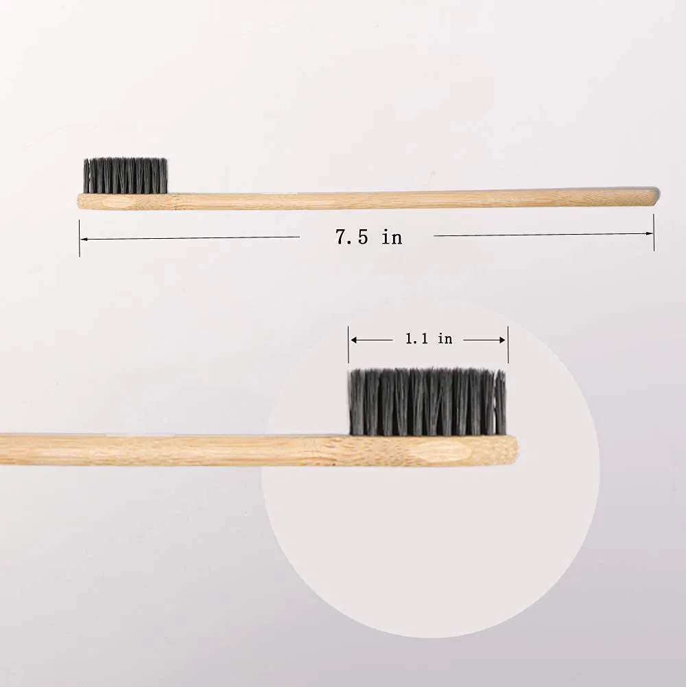 Wholesale 100% Biodegradable Natural Bamboo Wood Handle Hotel Bamboo Tooth Brush