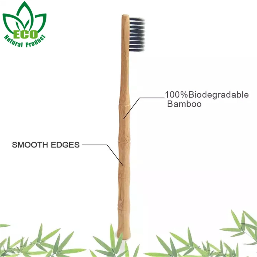 Wholesale Kits Private Label Extra Soft Bristles 100% Biodegradable Adult Ecological Reusable Charcoal Bamboo Toothbrush
