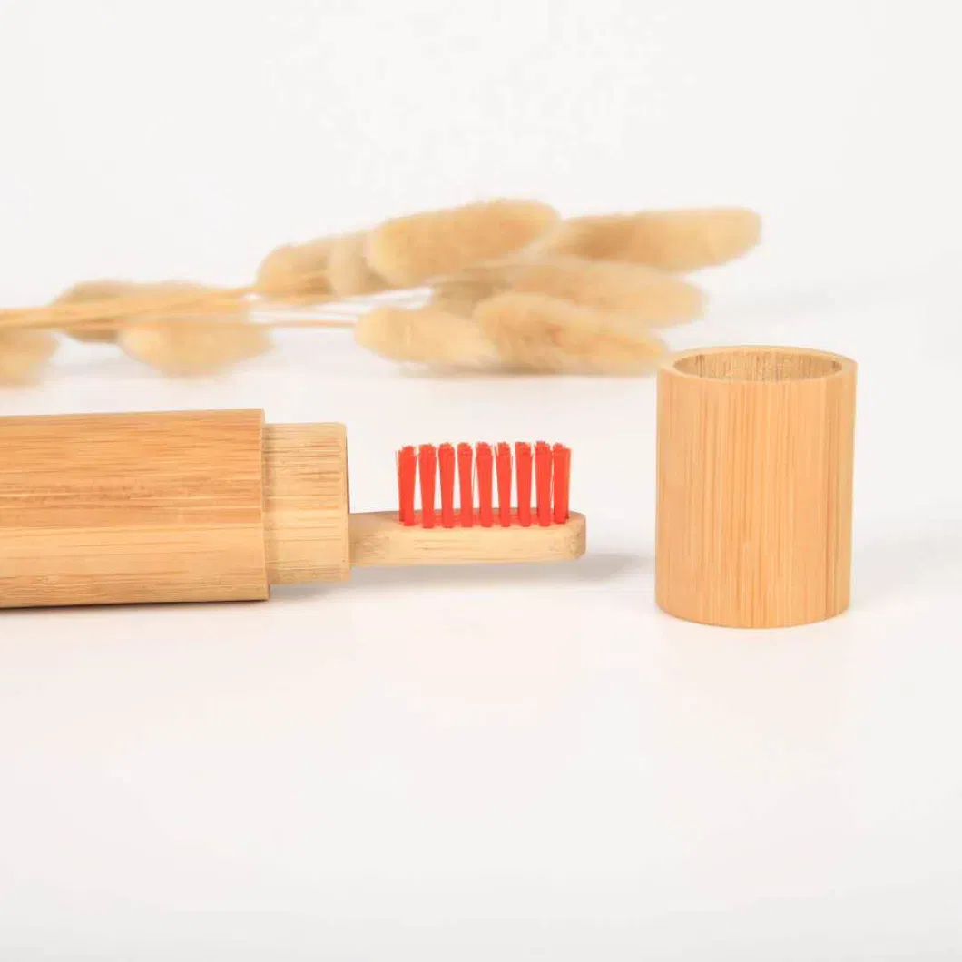 Eco-Friendly Bamboo Toothbrush Travel Case Customized Logo