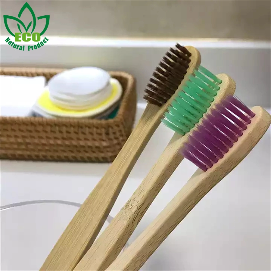 Wholesale Ecological Hotel Toothbrush Set Adult Biodegradable Premium Custom Logo Ultra Soft Bamboo Toothbrush