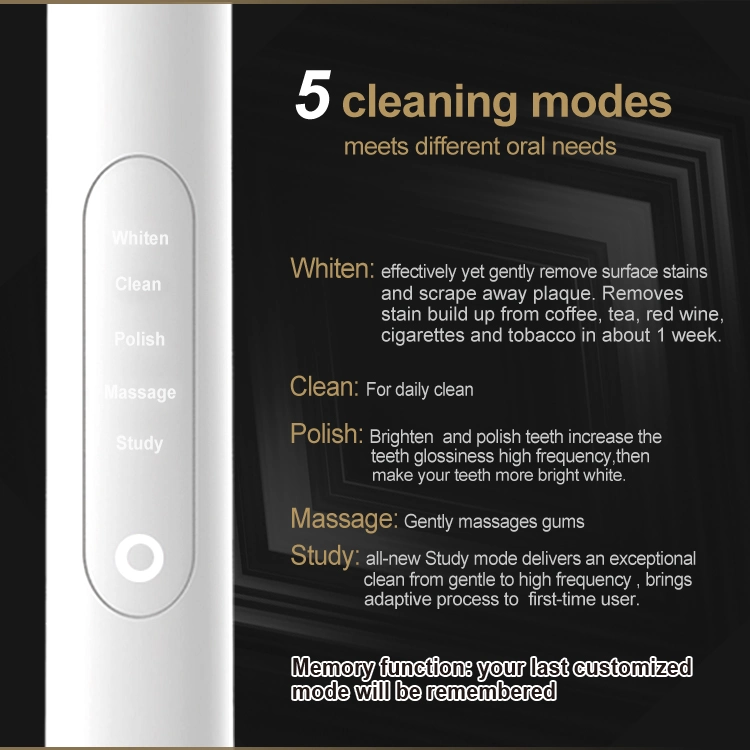 Advance Power Automatic Wireless Charge Smart Sonic Electric Vibrating Toothbrush