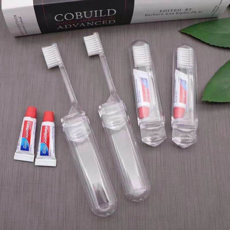 Disposable Folding Hotel Toothbrush Mini Travel Foldable Set Toothbrush