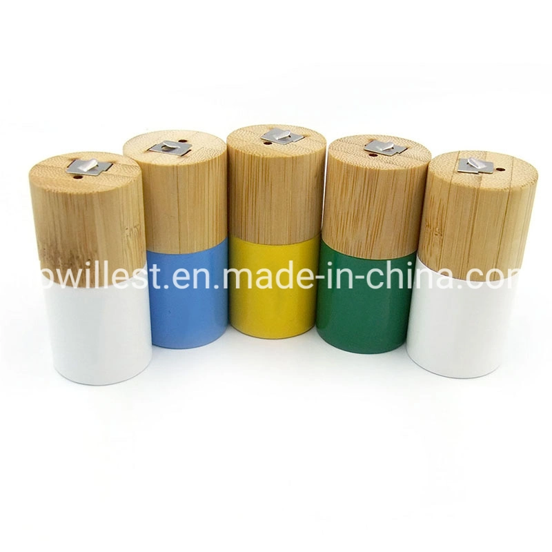 China Wholesale Dental Floss with Natural Colorful Bamboo Tube