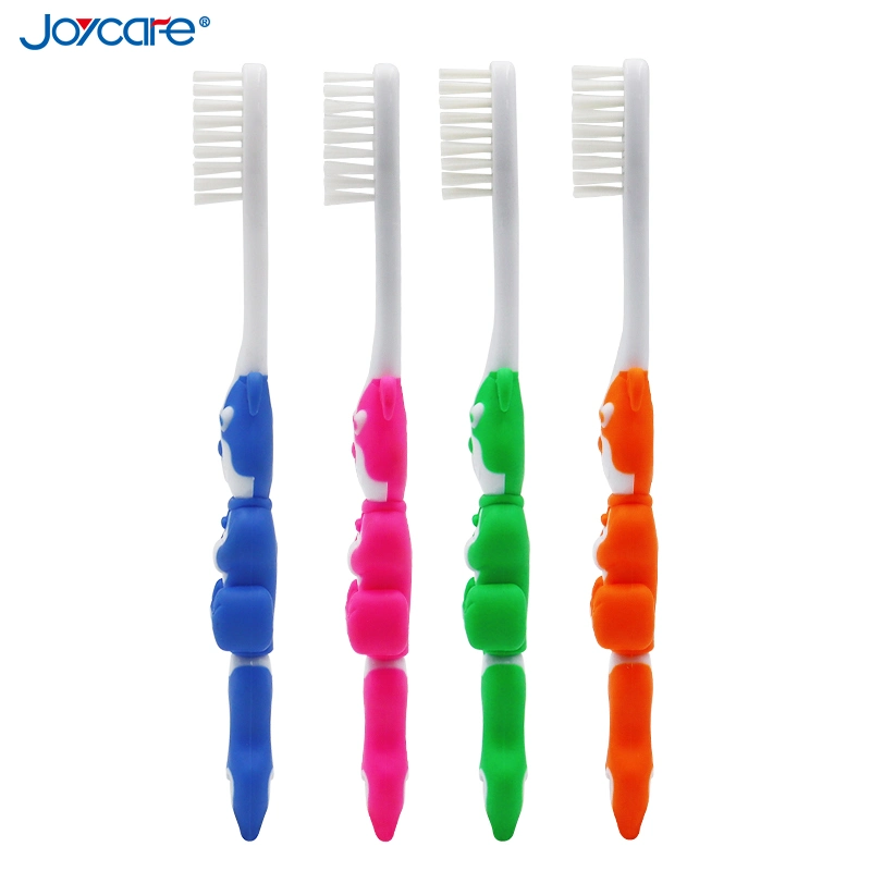 Wholesale Kids Child Tooth Brush Soft Bristles Dog Handle Dental Cleaning Toothbrush Hanging Available