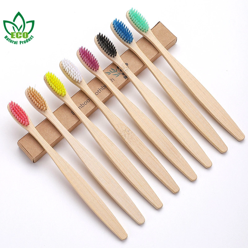 Wholesale Eco Friendly Bamboo Toothbrush Medium Firm Bristles Biodegradable Bulk Wooden Toothbrushes