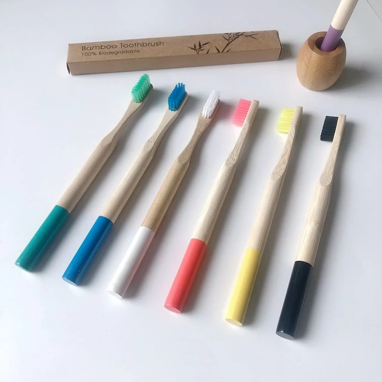 Zero-Waste Round Handle Natural Bamboo Toothbrush