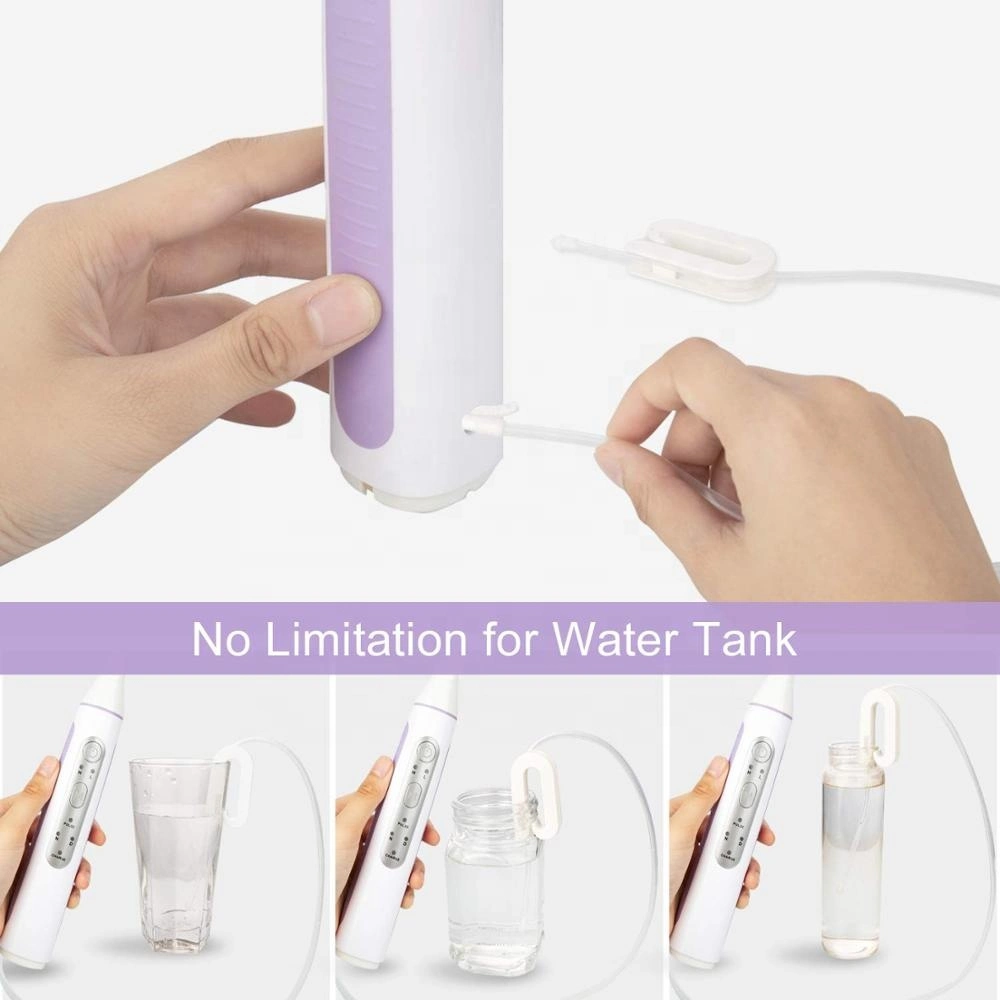 Dental Irrigator portable Water Flosser USB Rechargeable Electric Oral Irrigation Waterproof 2 in 1 Dental Floss