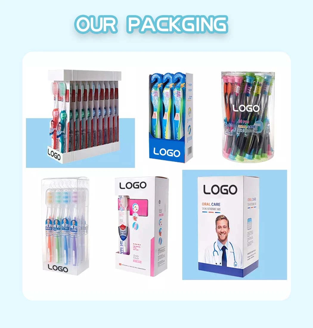 OEM Custom Logo Plastic Toothbrush Complete Care Super Clean Adult Toothbrush