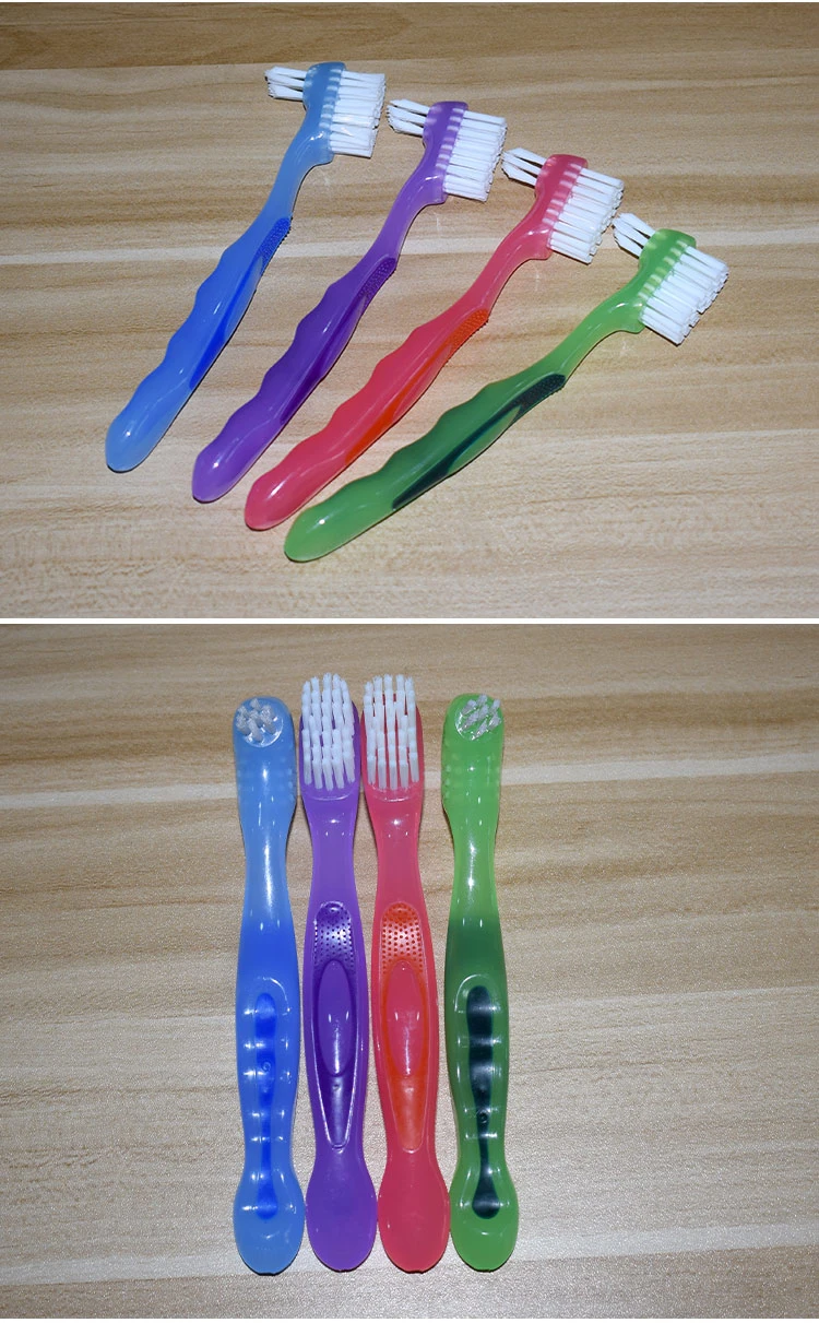 Dental Denture Brush for False Tooth Cleaning Toothbrush