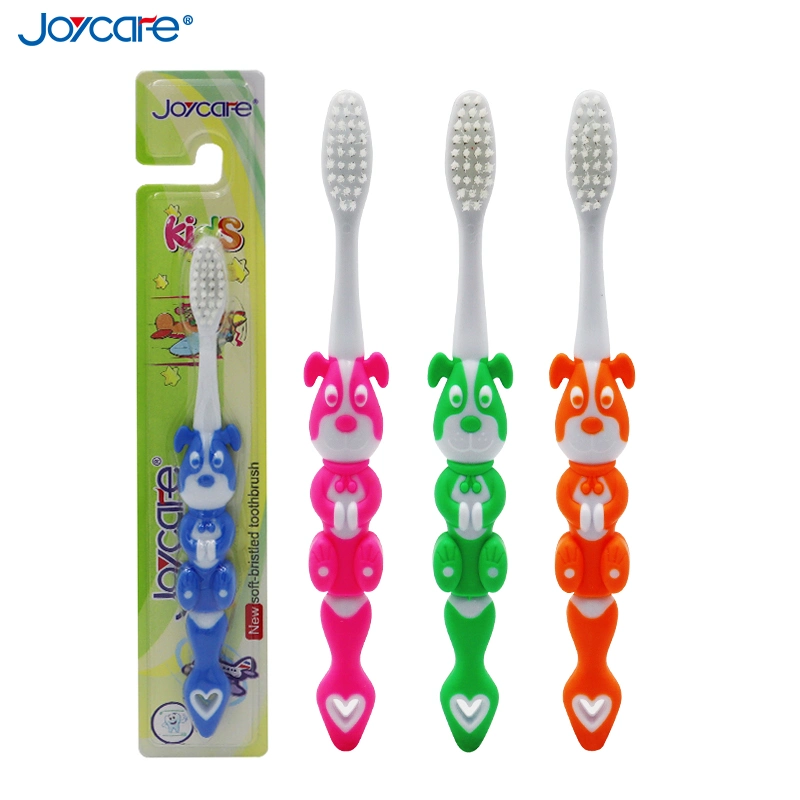 Wholesale Kids Child Tooth Brush Soft Bristles Dog Handle Dental Cleaning Toothbrush Hanging Available