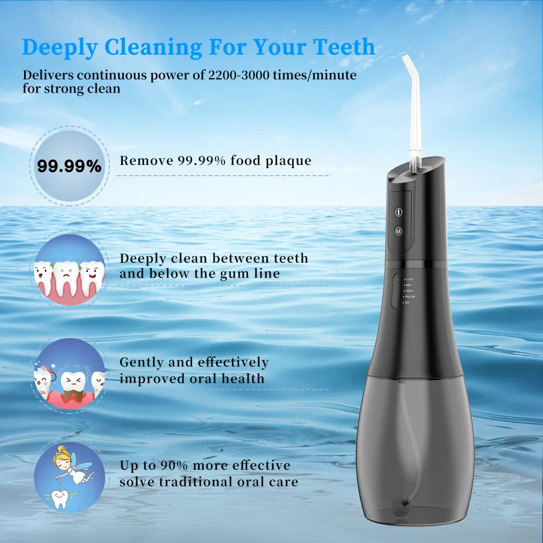 Braces Orthodontic Jet Tooth Mini Electric Waterfloss Oral Irrigator Water Dental Flosser for Teeth Water Flosser