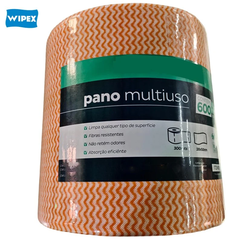 300m Spunlace Non-Woven Household Jumbo Cleaning Wipes Brazil Panos Multiuso Rolo