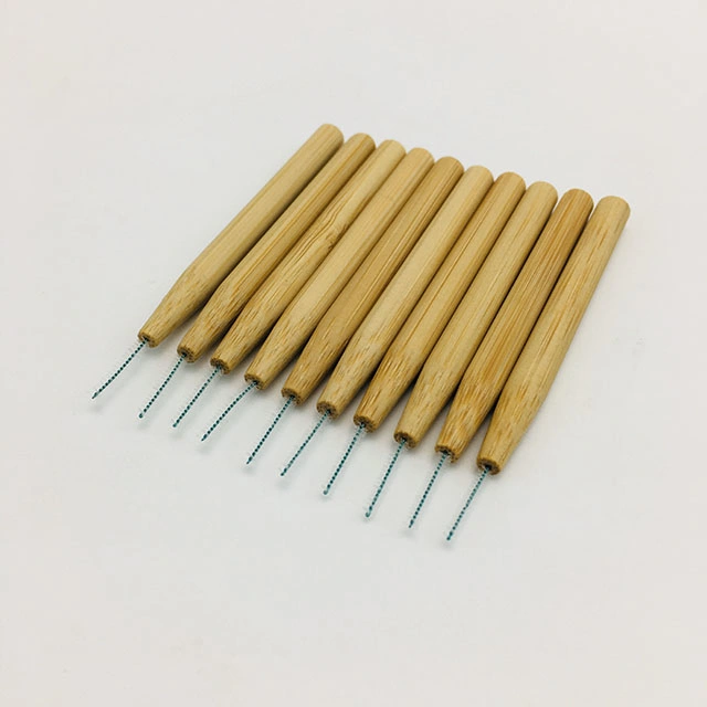 Organic Bamboo Interdental Brush Biodegradable Interspace Brush