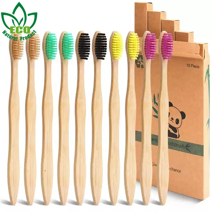 Wholesale Eco Friendly Bamboo Toothbrush Medium Firm Bristles Biodegradable Bulk Wooden Toothbrushes