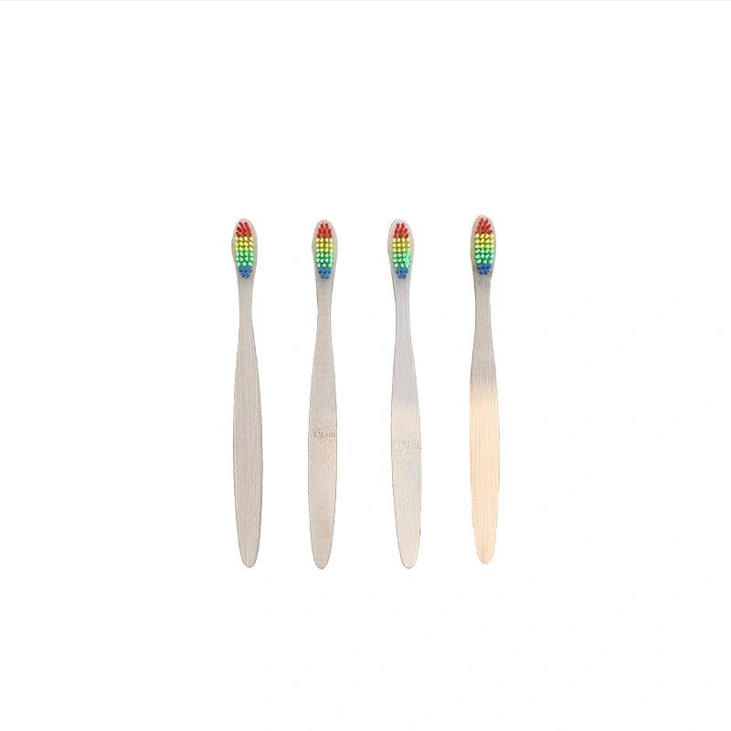 Zero-Waste Bamboo Toothbrush Flat Handle