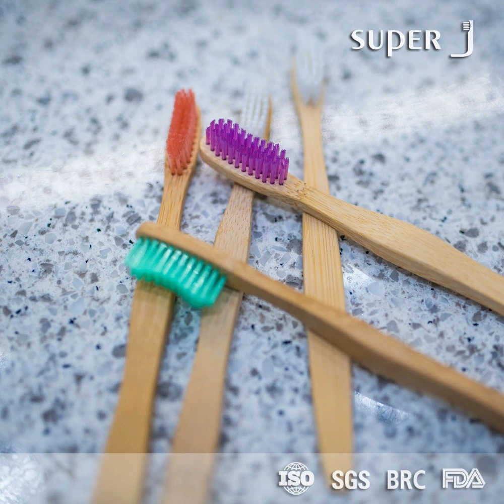 FDA BSCI Fsc Medium Bristles Eco-Friendly Biodegradable Flat Bamboo Toothbrush