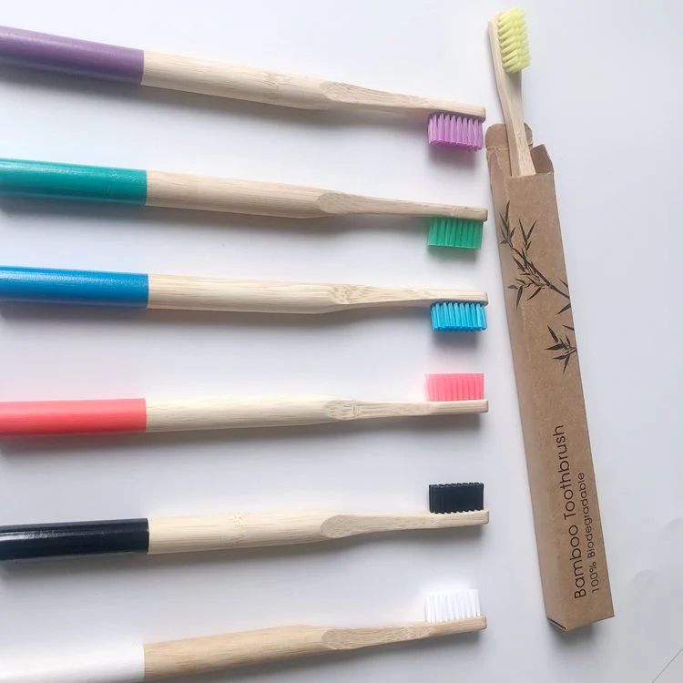 Zero-Waste Round Handle Natural Bamboo Toothbrush