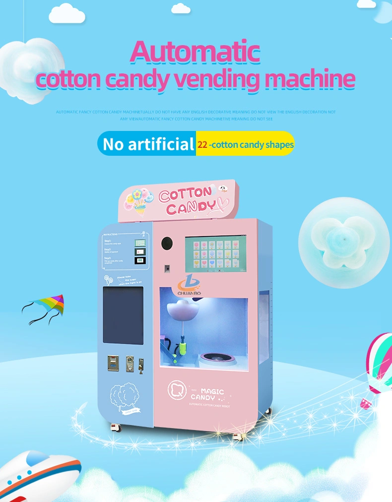 Automatic Business Floss Make Machine for Mall Shop Automatic Cotton Candy Machine