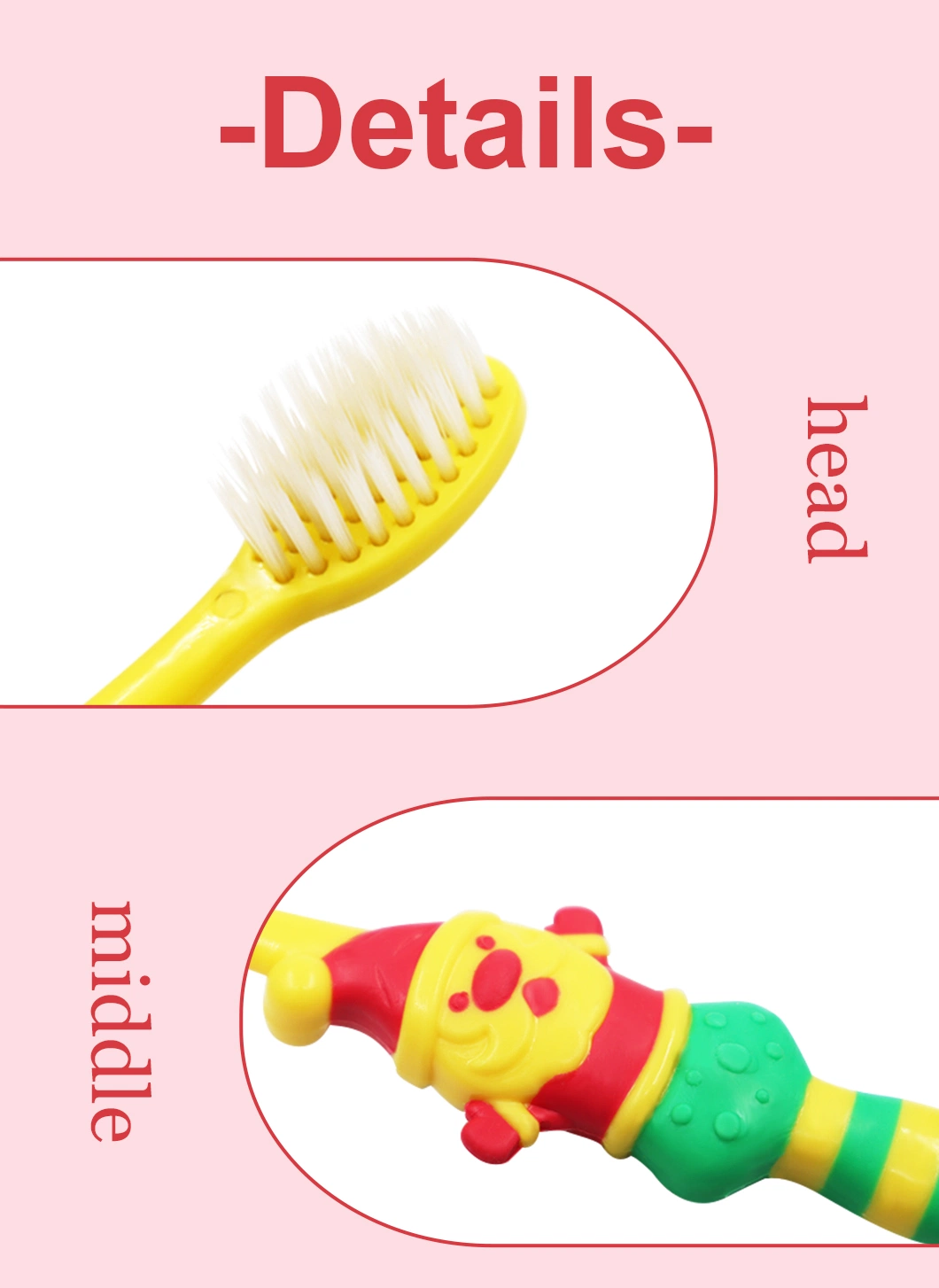 High Quality Small Head Softer Touch Eco Friendly Compostable BPA Free Soft Children&prime;s Toothbrush