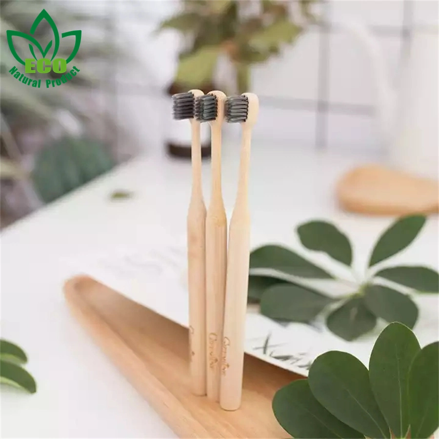 Wholesale Organic Biodegradable Eco Friendly BPA Free Small Brush Head Wooden Bamboo Toothbrush