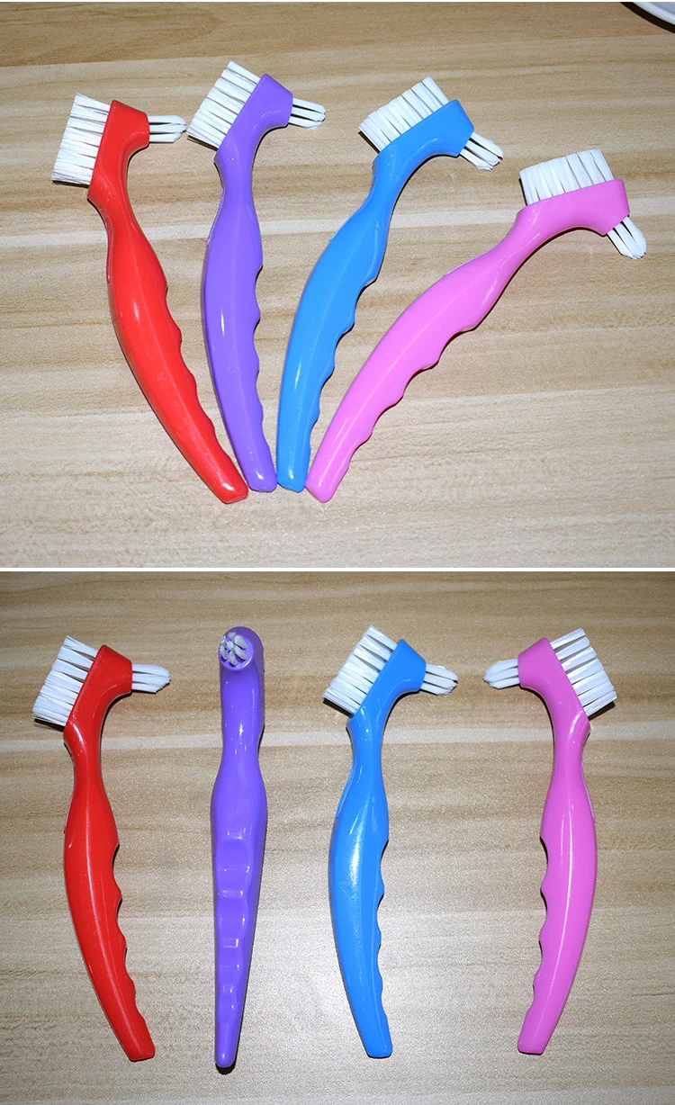 High Quality False Tooth Cleaner Denture Deep Cleaning Toothbrush