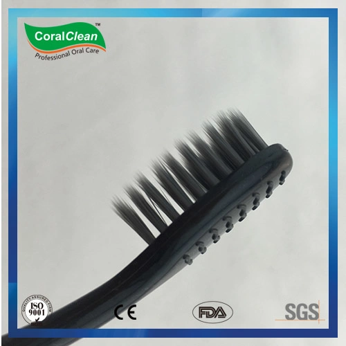 Adult&prime; S Bamboo Charcoal Toothbrush with a Tongue Scraper