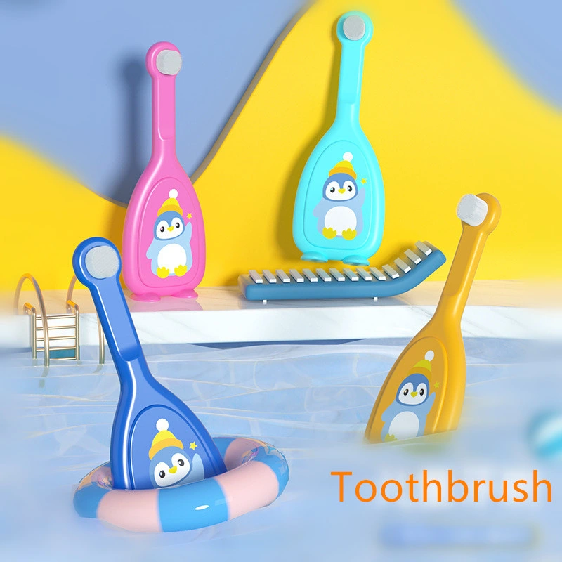 Children Toothbrushes Baby Silicone Tooth Brush with Color Printing