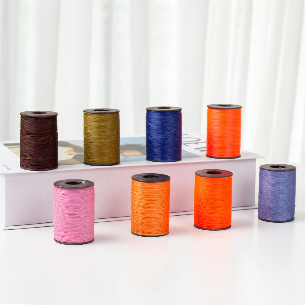 300m Wax Coated Thread 100% Polyester Sewing Hilo Waxed Thread for Sewing Leather Bag DIY Bracelets